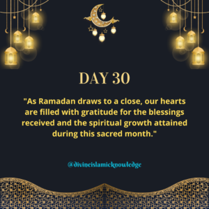 Ramadan Day 30